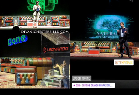 Arredo Chesterfield Harleq per Leonardo SPA, OGR Torino - 20 Giugno