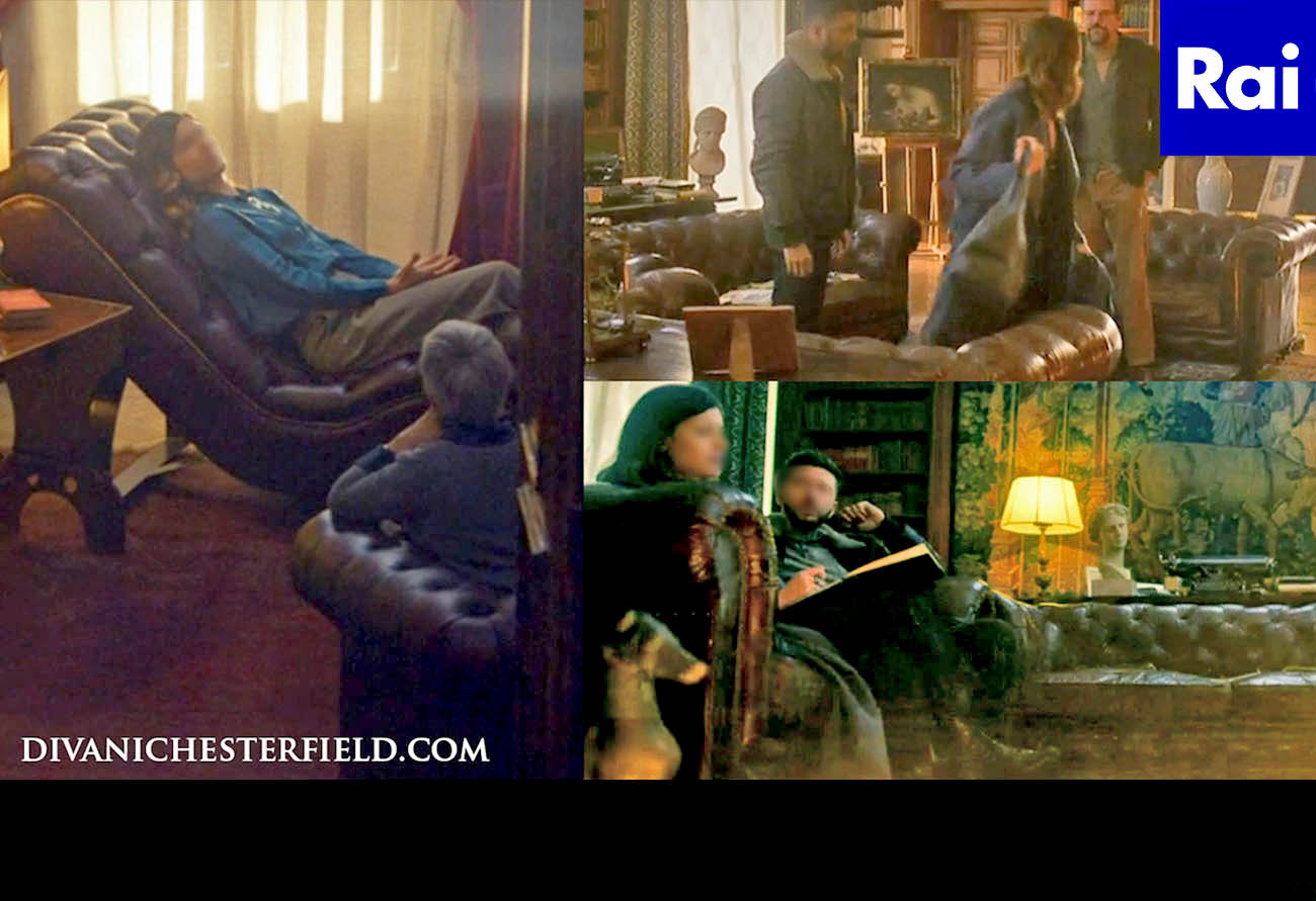 Arredi Chesterfield Serie 'Non mi lasciare' Rai 