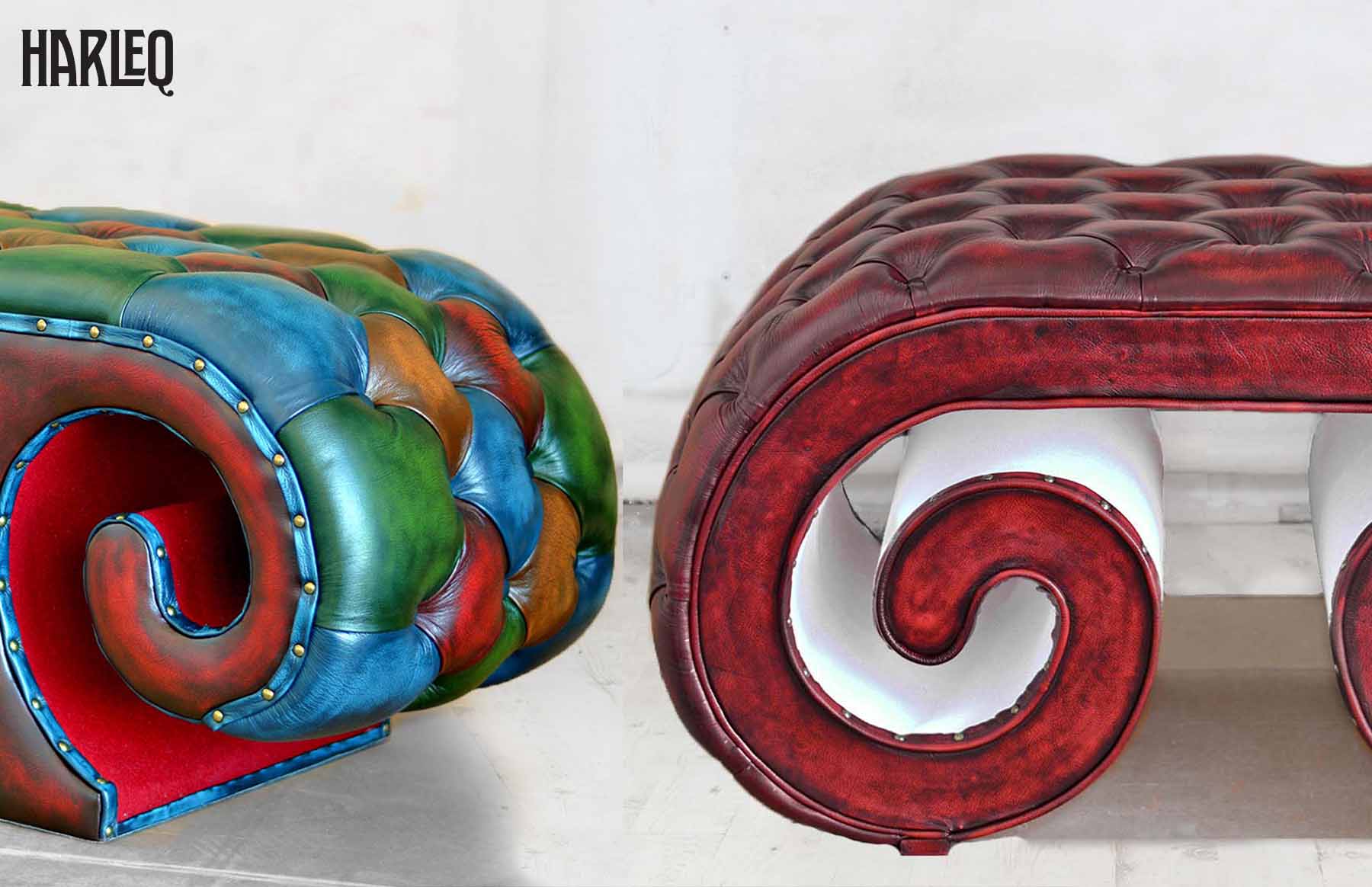 pouf tavolino pelle capitonnè su misura personalizzate poggiapiedi chesterfield pouf tavolino curvo moderno orginale chesterfield pelle capitonnè su misura personalizzate poggiapiedi chesterfield
