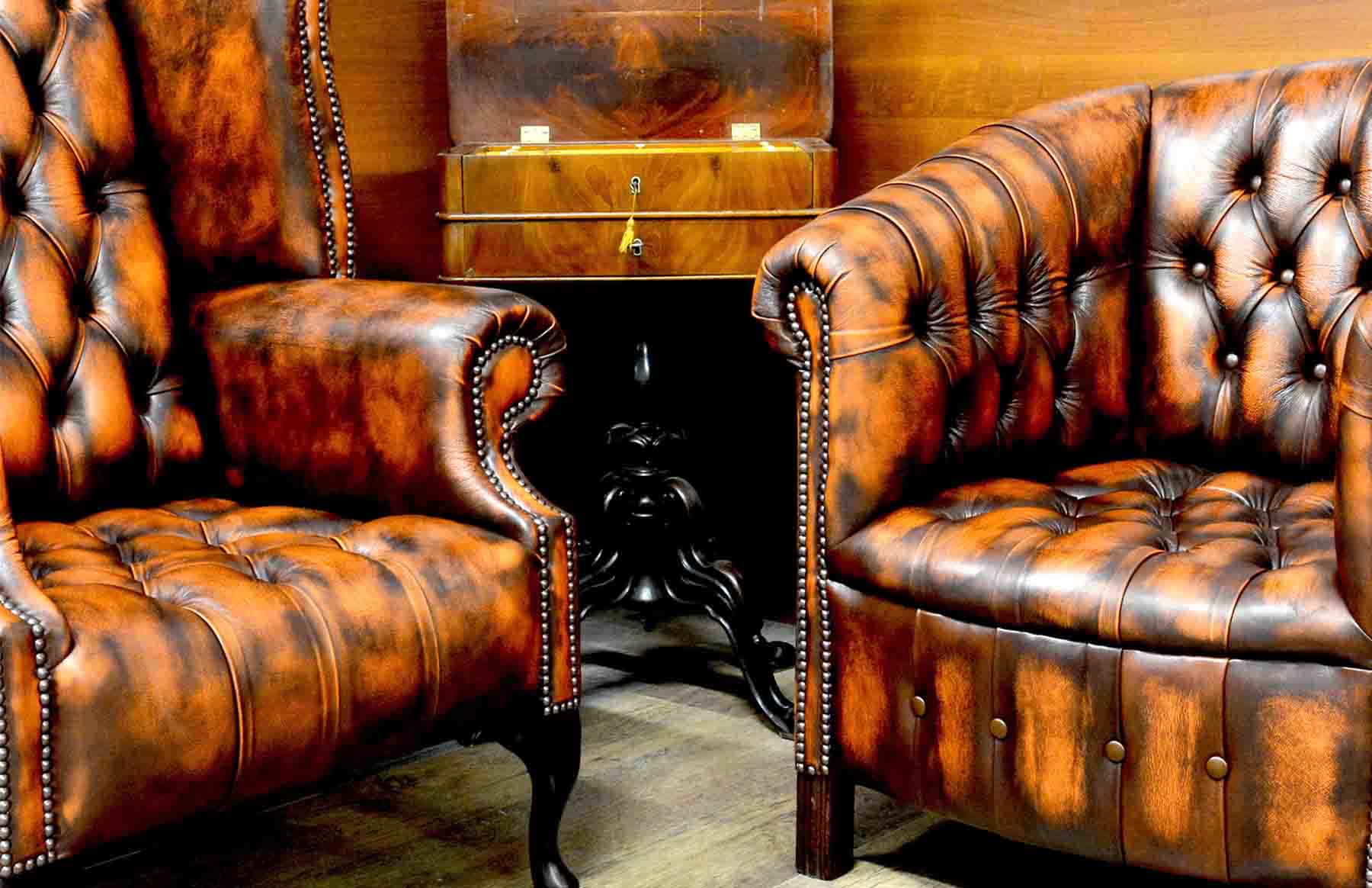 poltrona chesterfield nuova pelle vintage arancione poltrone chester pelle vintage arancione