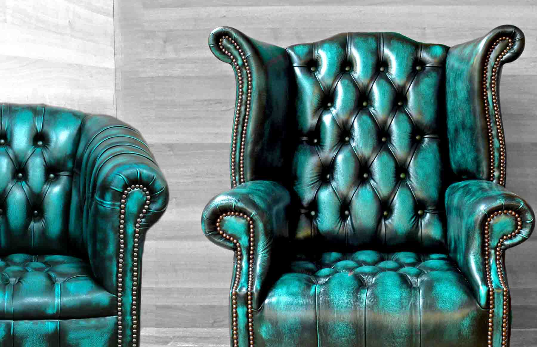poltrona chesterfield nuova pelle vintage turchese poltrone chester pelle vintage turchese