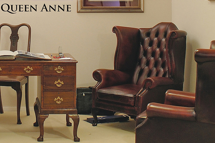 poltrona chester queen anne inglese originale bordeaux