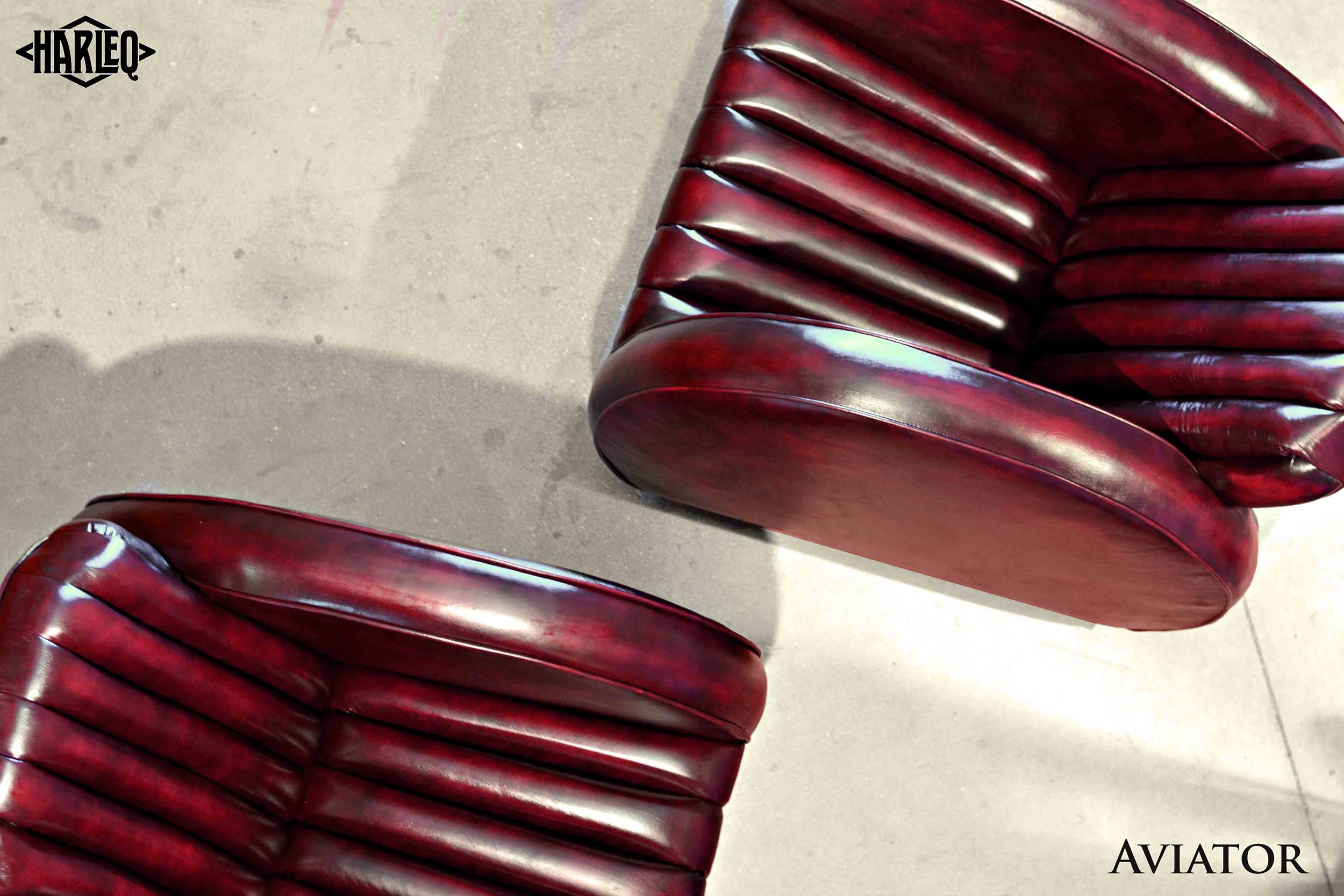 poltrona stile francese art decò moderna in varie pelli bordeaux imbottita 