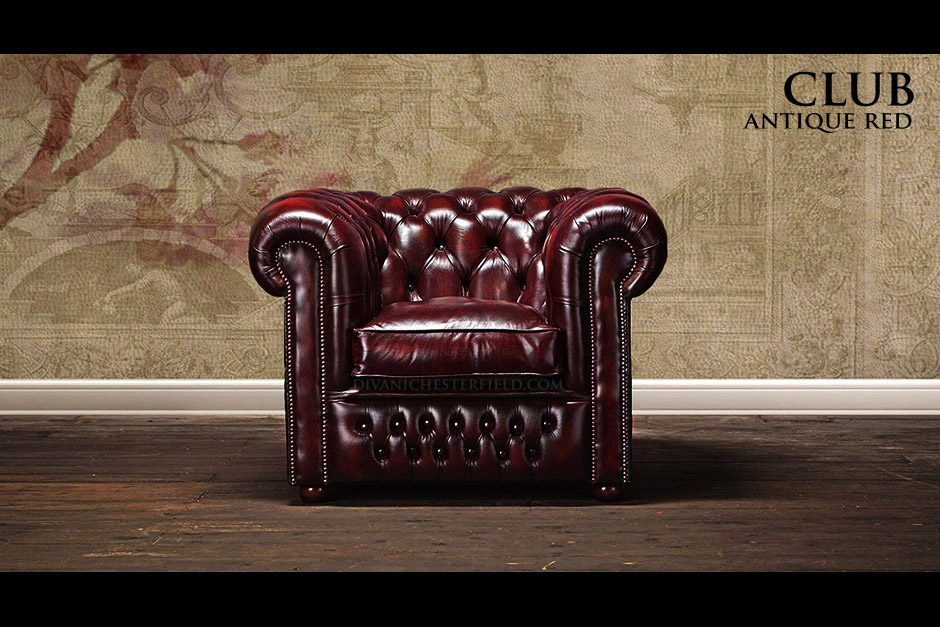 poltrona chesterfield rossa bordeaux inglese